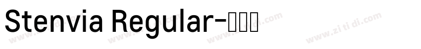 Stenvia Regular字体转换